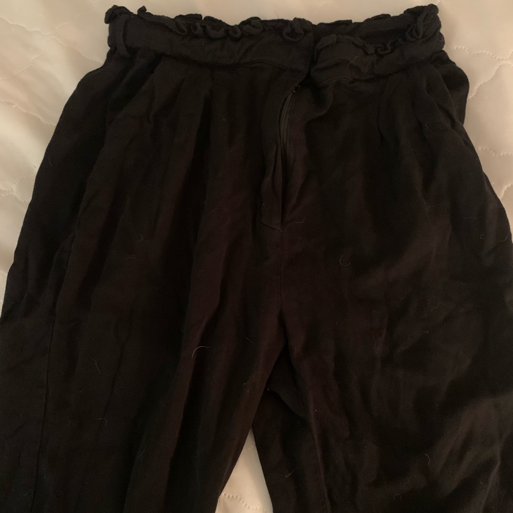 Forever 21 Contemporary Black Tie Pants